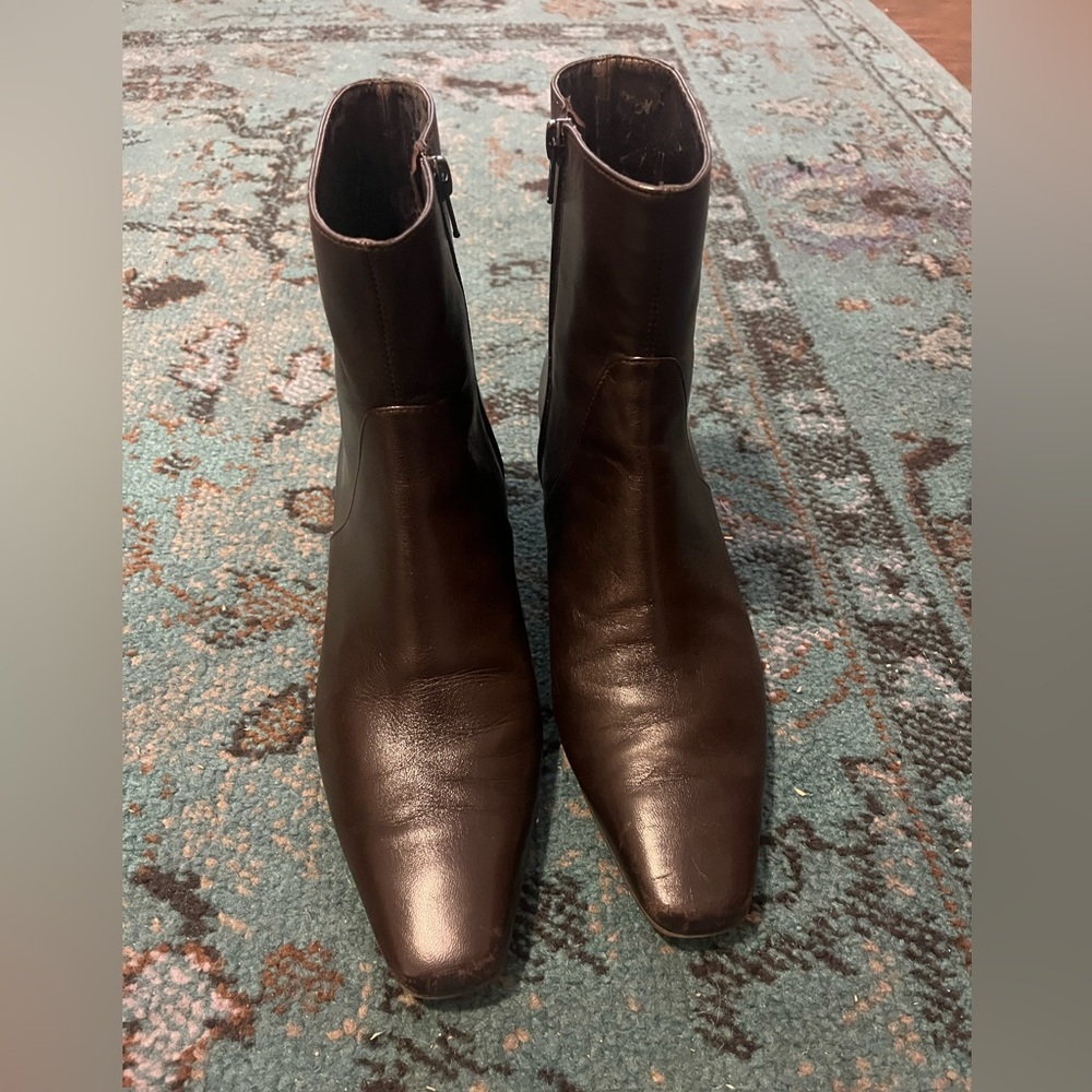 Vintage Genuine Leather Booties